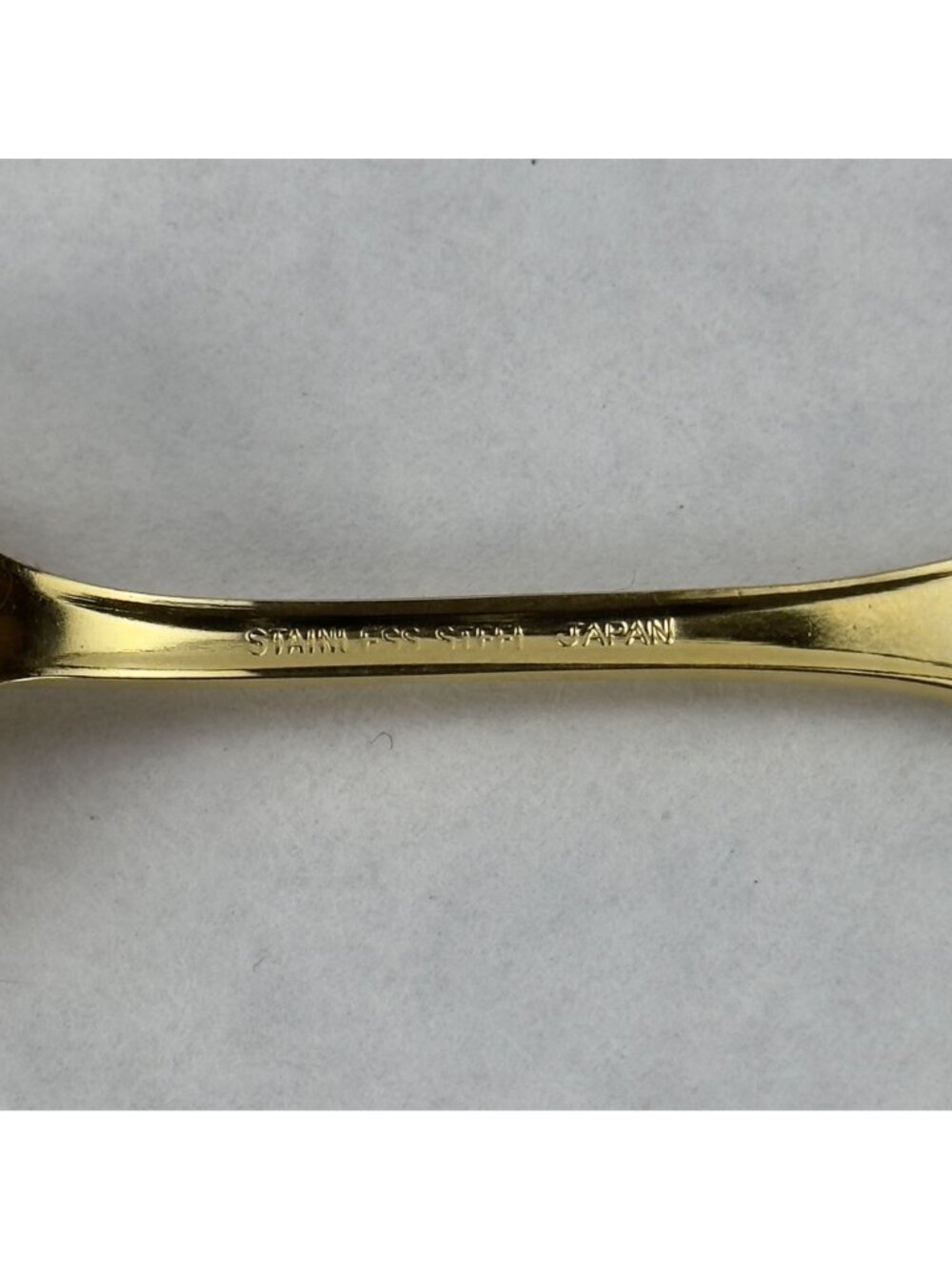 Vintage 40th Anniversary Gold-Plated Souvenir Spoon 5" Japan Stainless Steel - Picture 4 of 6